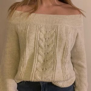 Off the shoulder sweater
